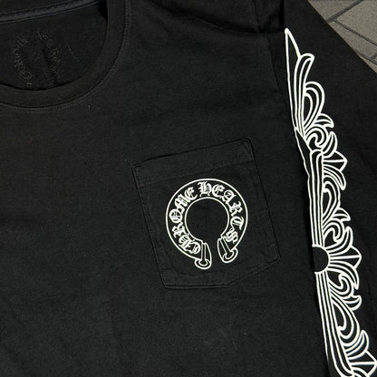 Chrome Hearts Horseshoe Floral Longsleeve Shirt