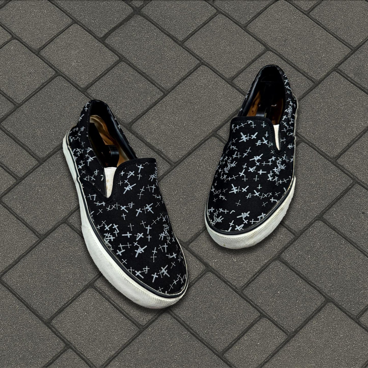 AW02 Undercover Crosses Slip On Vans