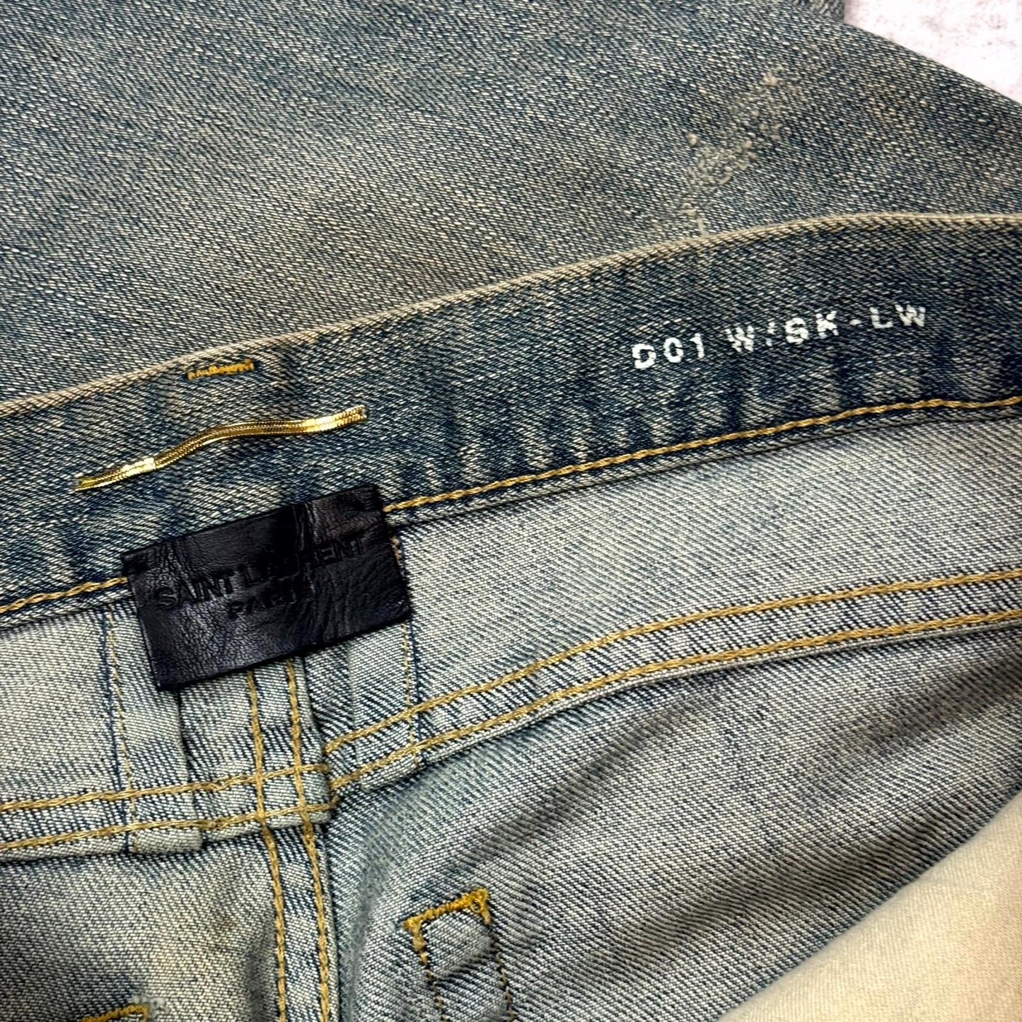 FW13 Saint Laurent Paris Chain Denim