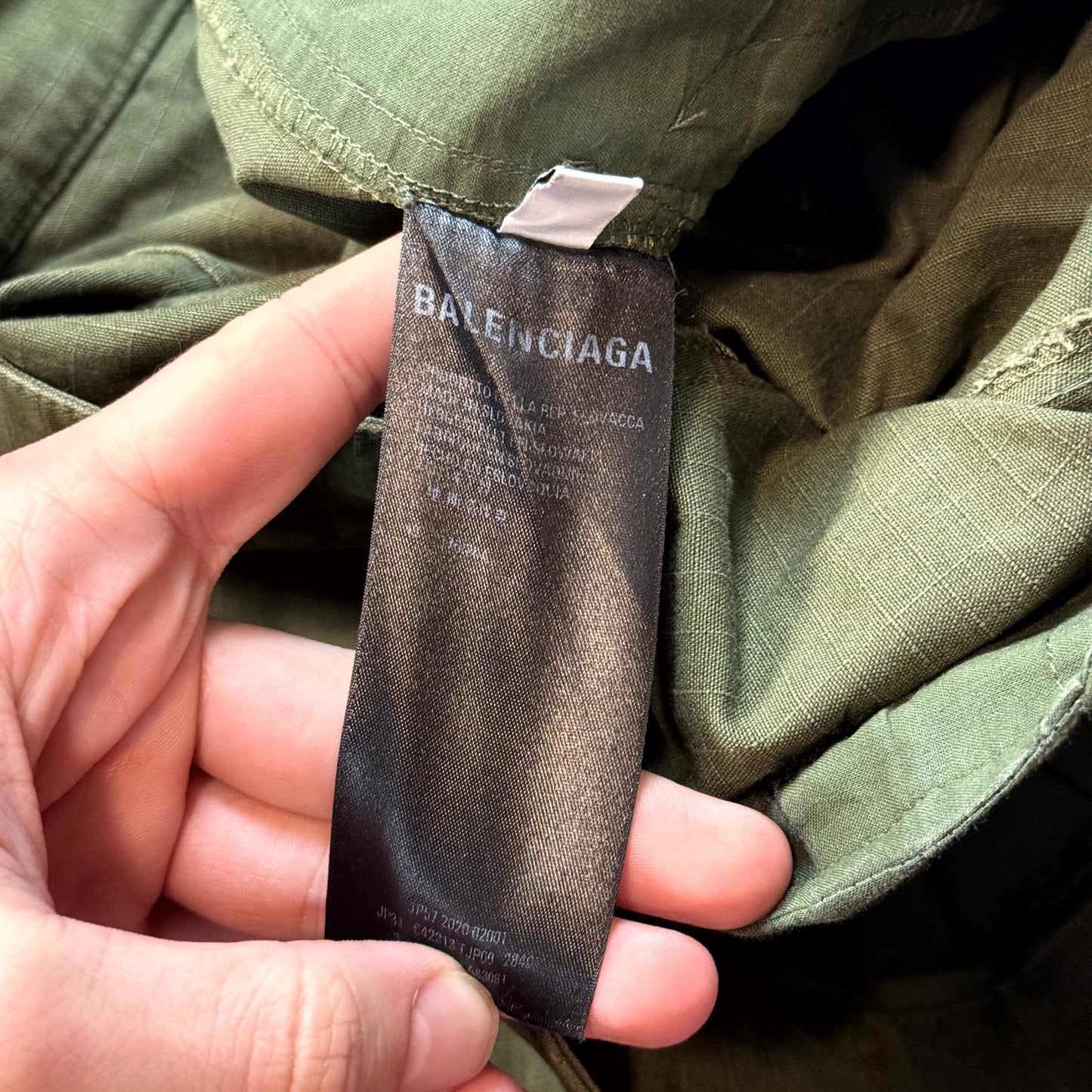 AW20 Balenciaga Green Cargo Pants