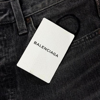 SS18 Balenciaga Black Convertible Denim