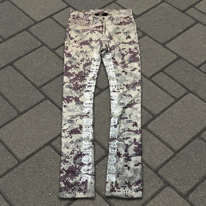 Vlone Digital Camo Desert Old English Denim