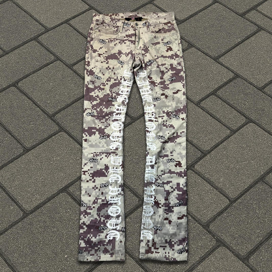 Vlone Digital Camo Desert Old English Denim