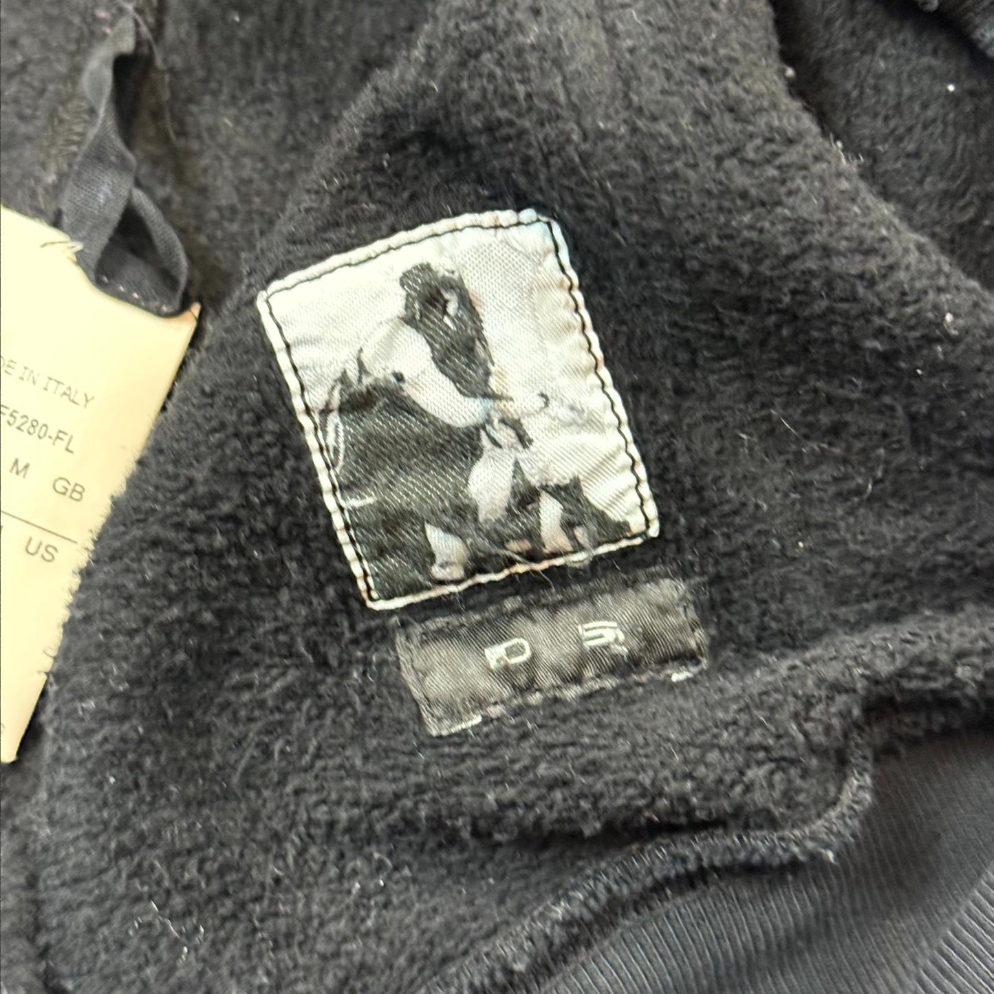 FW15 Rick Owens Leather Sleeve Gimp Hoodie