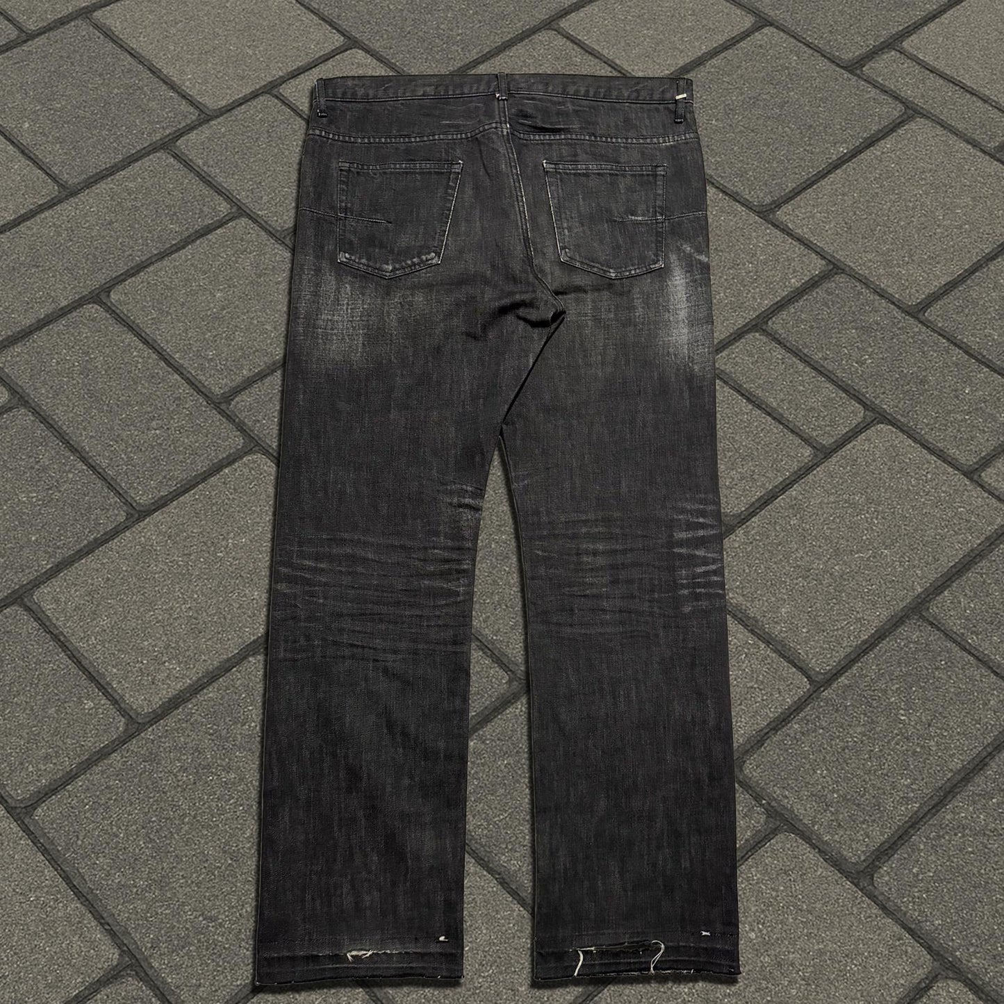 SS03 Dior Homme Black Clawmark Denim