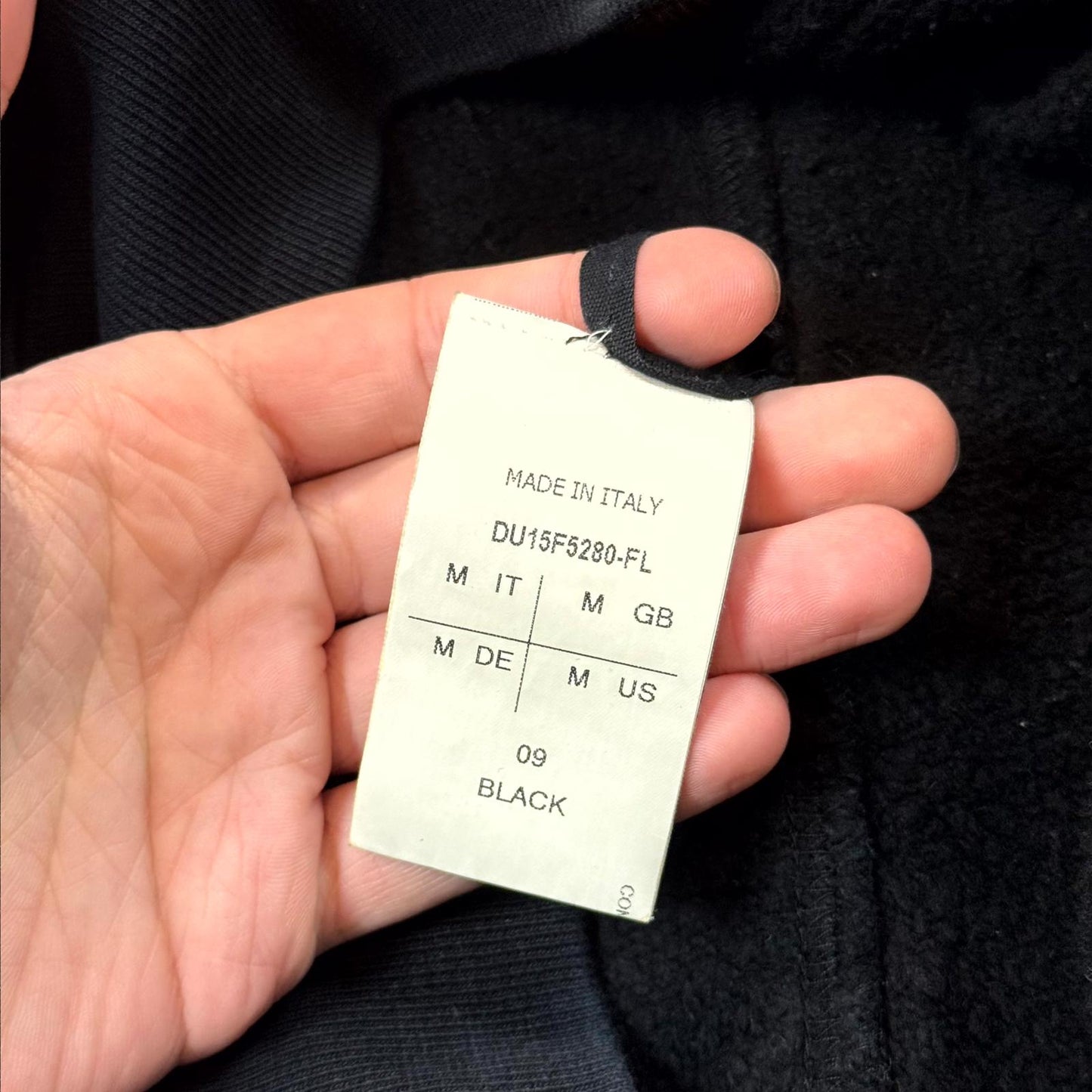 FW15 Rick Owens Leather Sleeve Gimp Hoodie