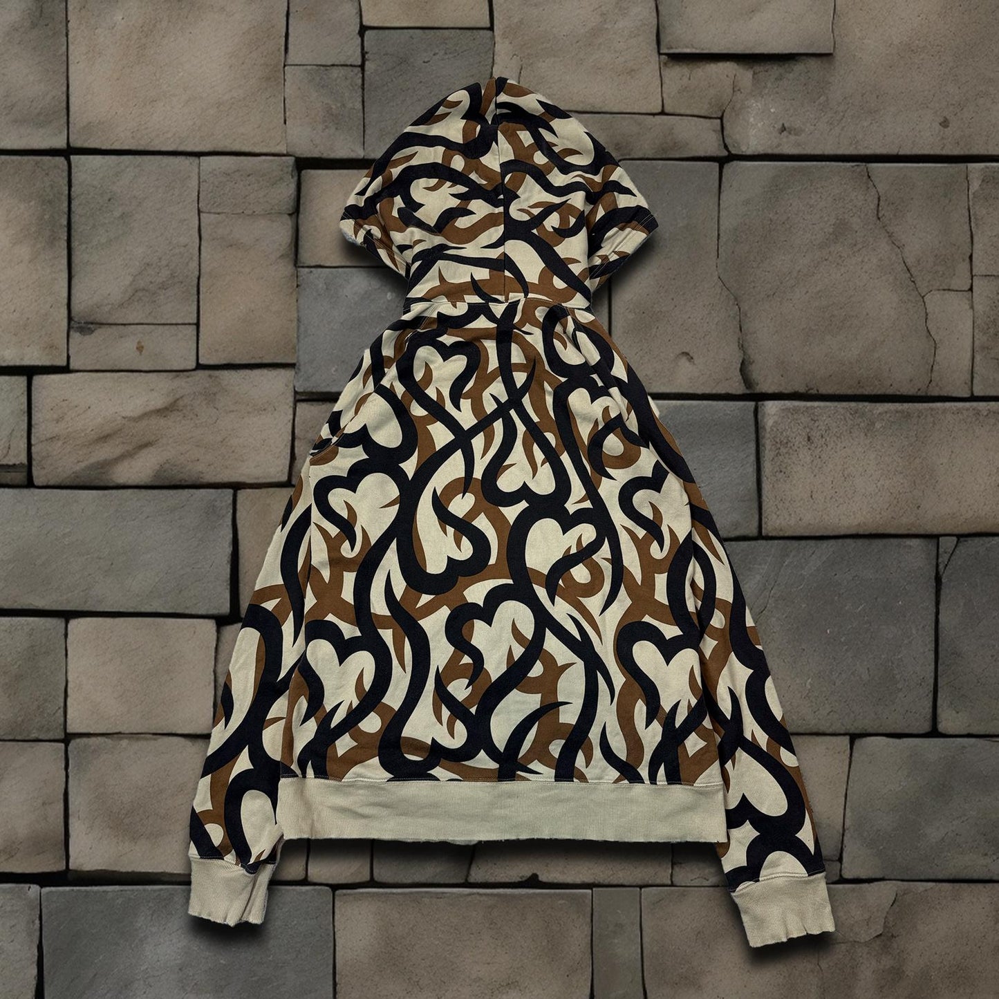AW04 Number Nine Beige Tribal Zip