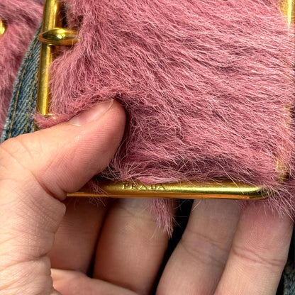AW17 Prada Pink Fur Belt