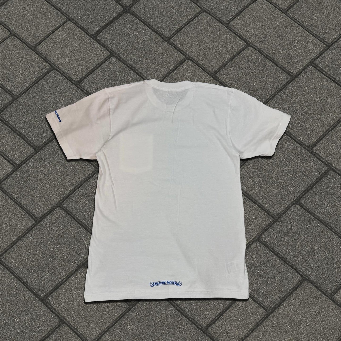 Chrome Hearts Blue Collar White Tee
