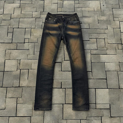 FW23 Rick Owens Mudwashed Detroit Cut Denim