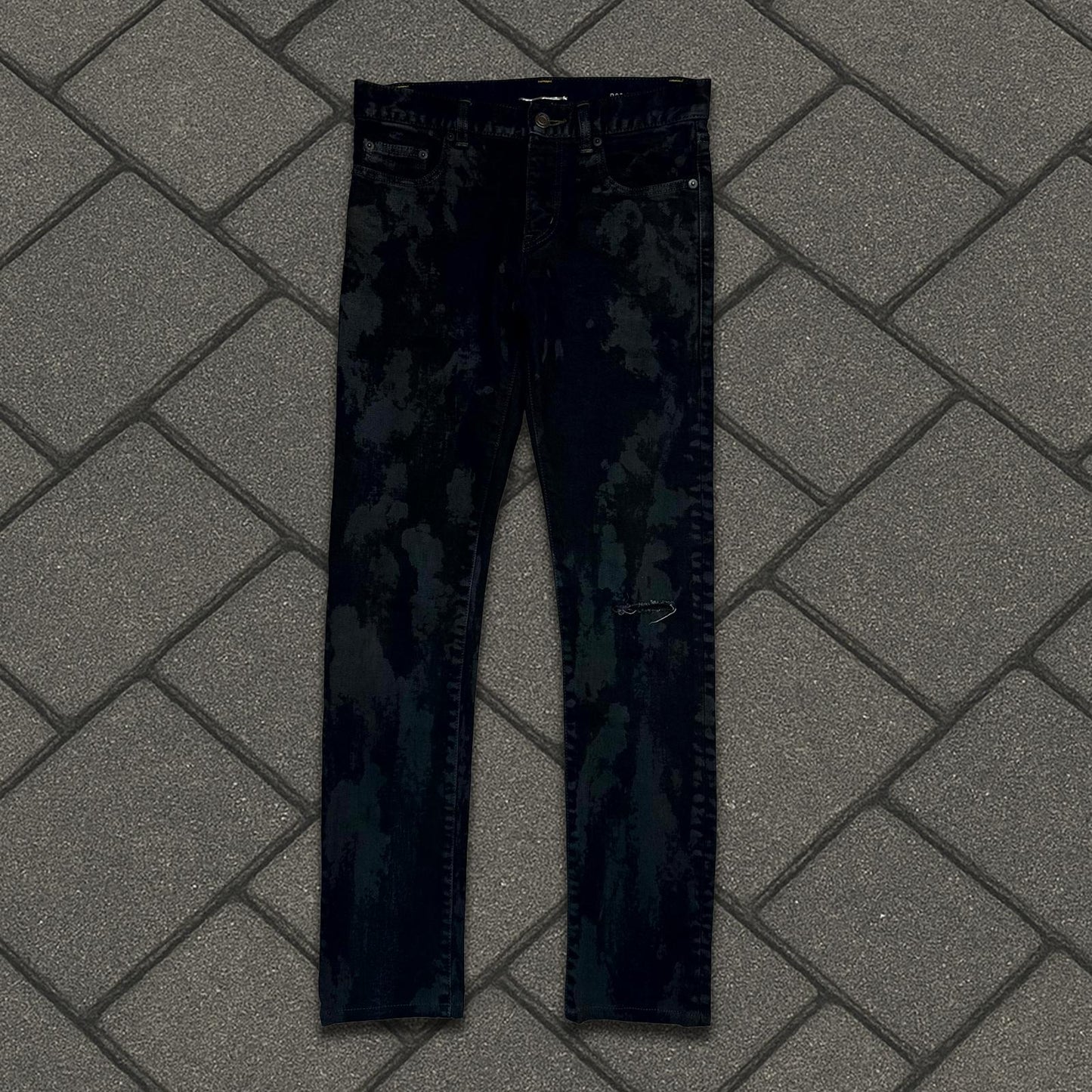 FW13 Saint Laurent Paris Oil Crash Denim