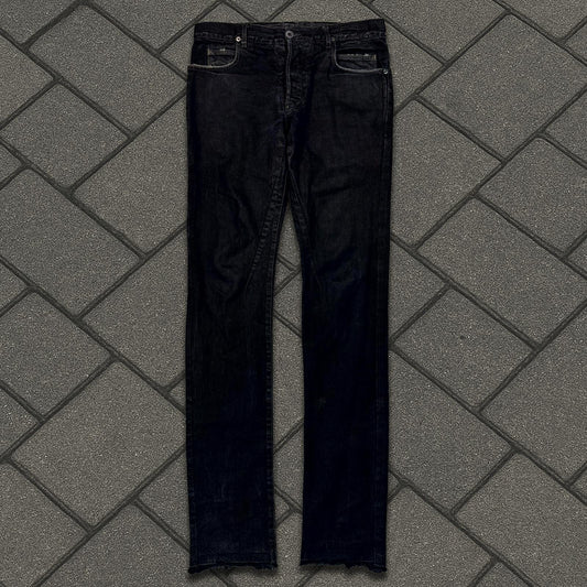 SS08 Rick Owens Light Wax Detroit Cut Denim