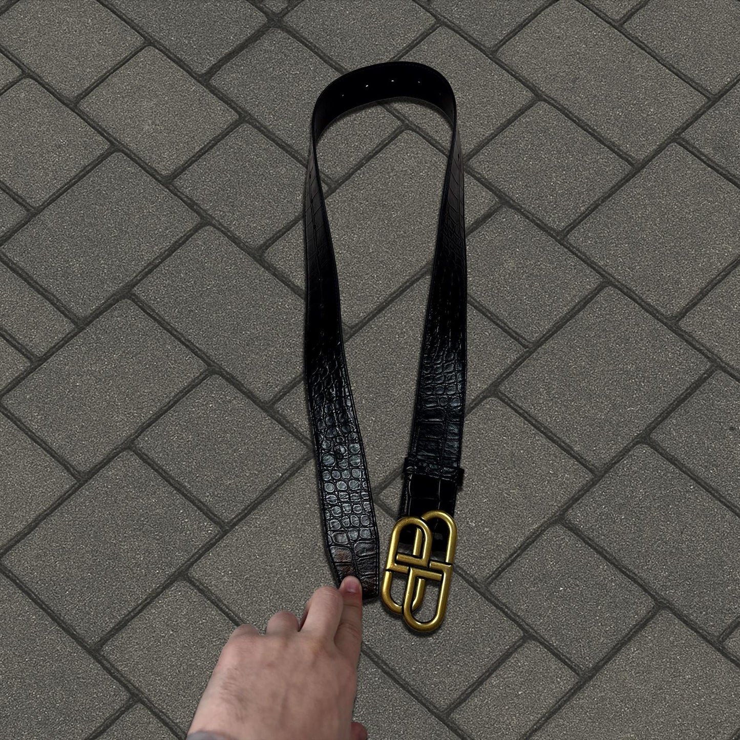 Balenciaga Crocodile Belt