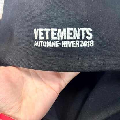 AW18 Vetements Misplaced Skull Hoodie
