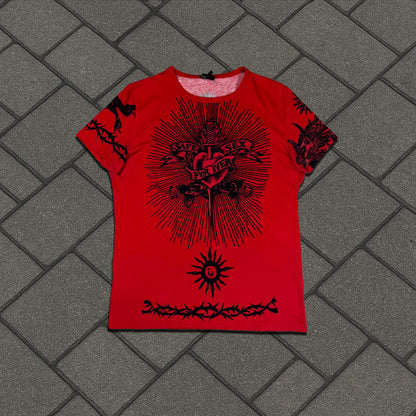 SS96 Jean Paul Gaultier Red Safe Sex Tee