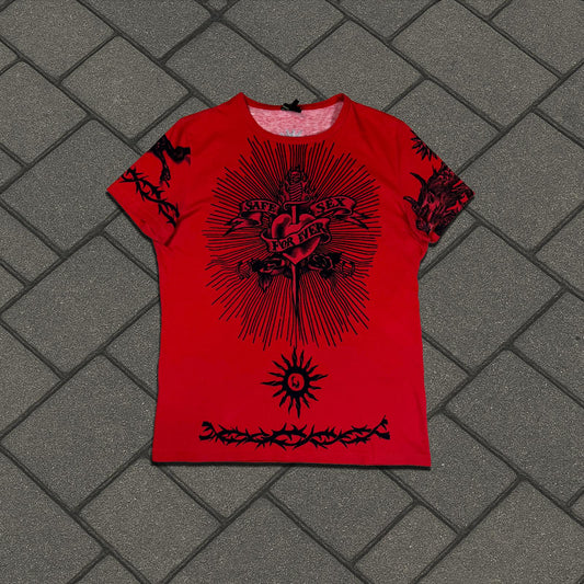 SS96 Jean Paul Gaultier Red Safe Sex Tee
