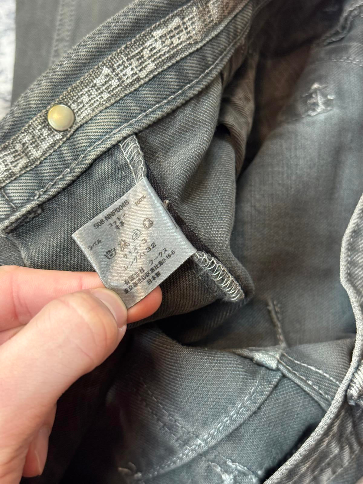 SS07 Number Nine Mudwash Pain Denim