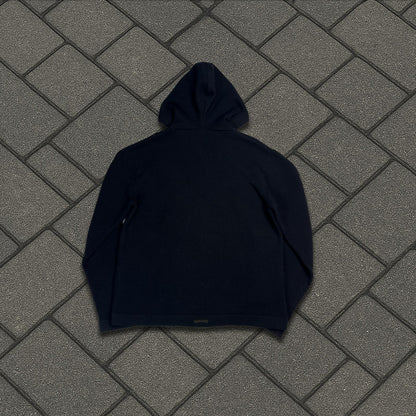 Chrome Hearts Sailin On Leather Patch Cashmere Hoodie