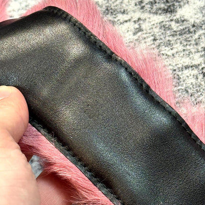 AW17 Prada Pink Fur Belt