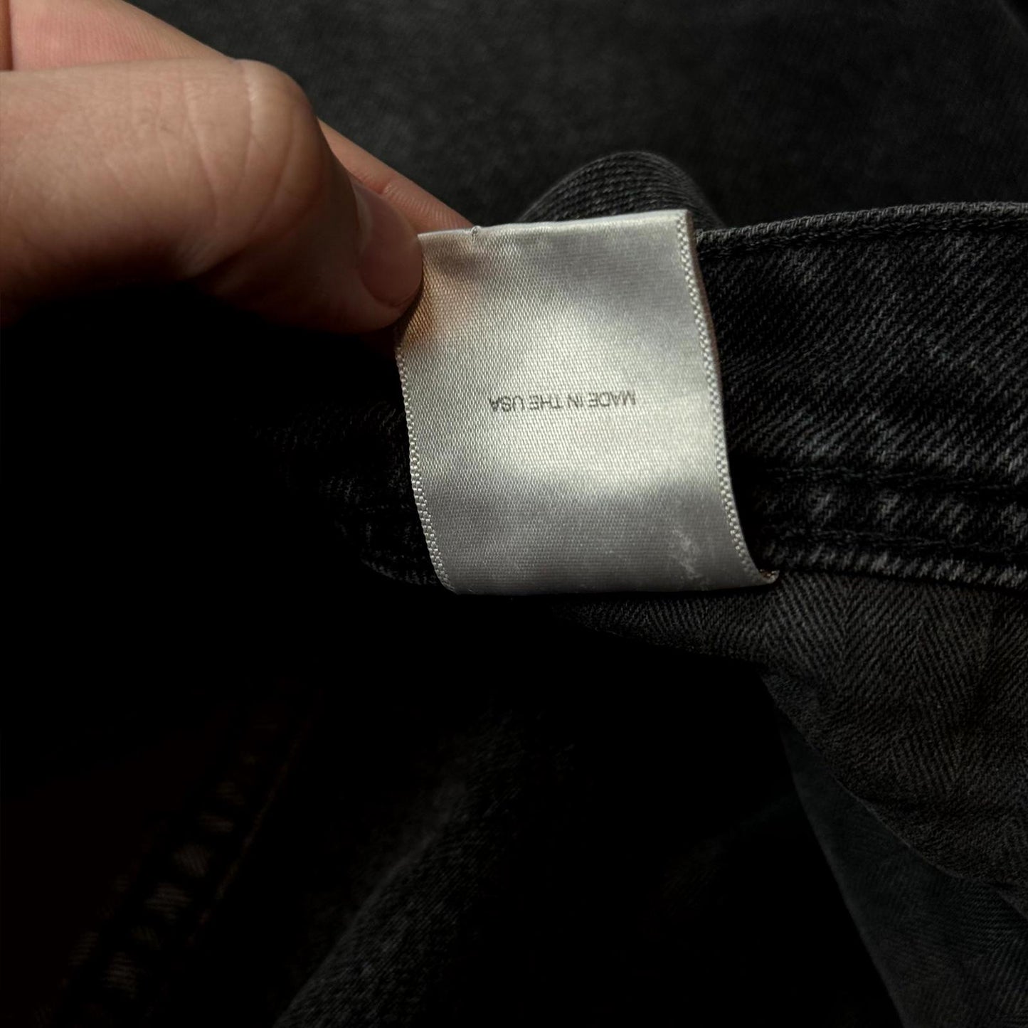 AW24 Enfants Riches Déprimés Black Thrashed Flare Denim