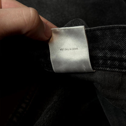 AW24 Enfants Riches Déprimés Black Thrashed Flare Denim