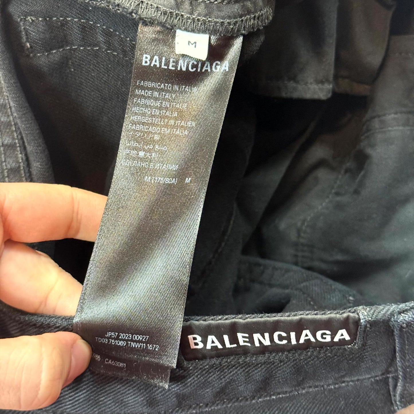 SS24 Balenciaga Sunfaded Bootcut Denim