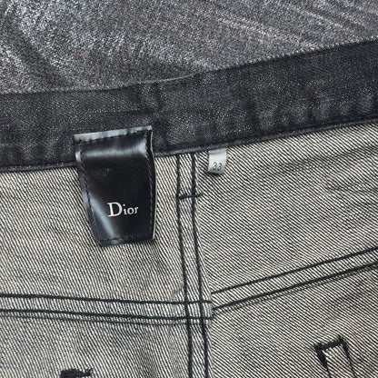 AW04 Dior Homme Black Luster Wax Denim