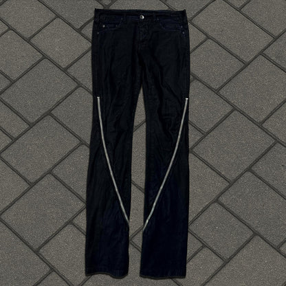 SS09 Rick Owens ‘Black Wax’ Banana Cut Pants