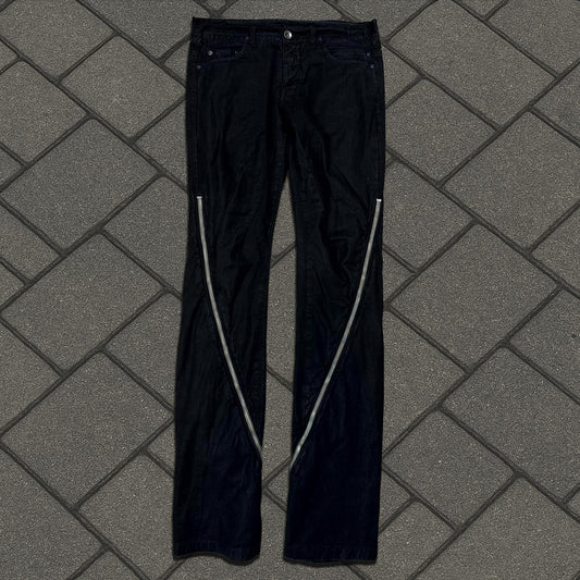 SS09 Rick Owens ‘Black Wax’ Banana Cut Pants