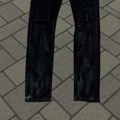 FW13 Saint Laurent Paris Oil Crash D02 Denim