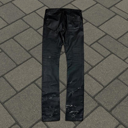 SS04 Dior Homme Waxed Strip Denim