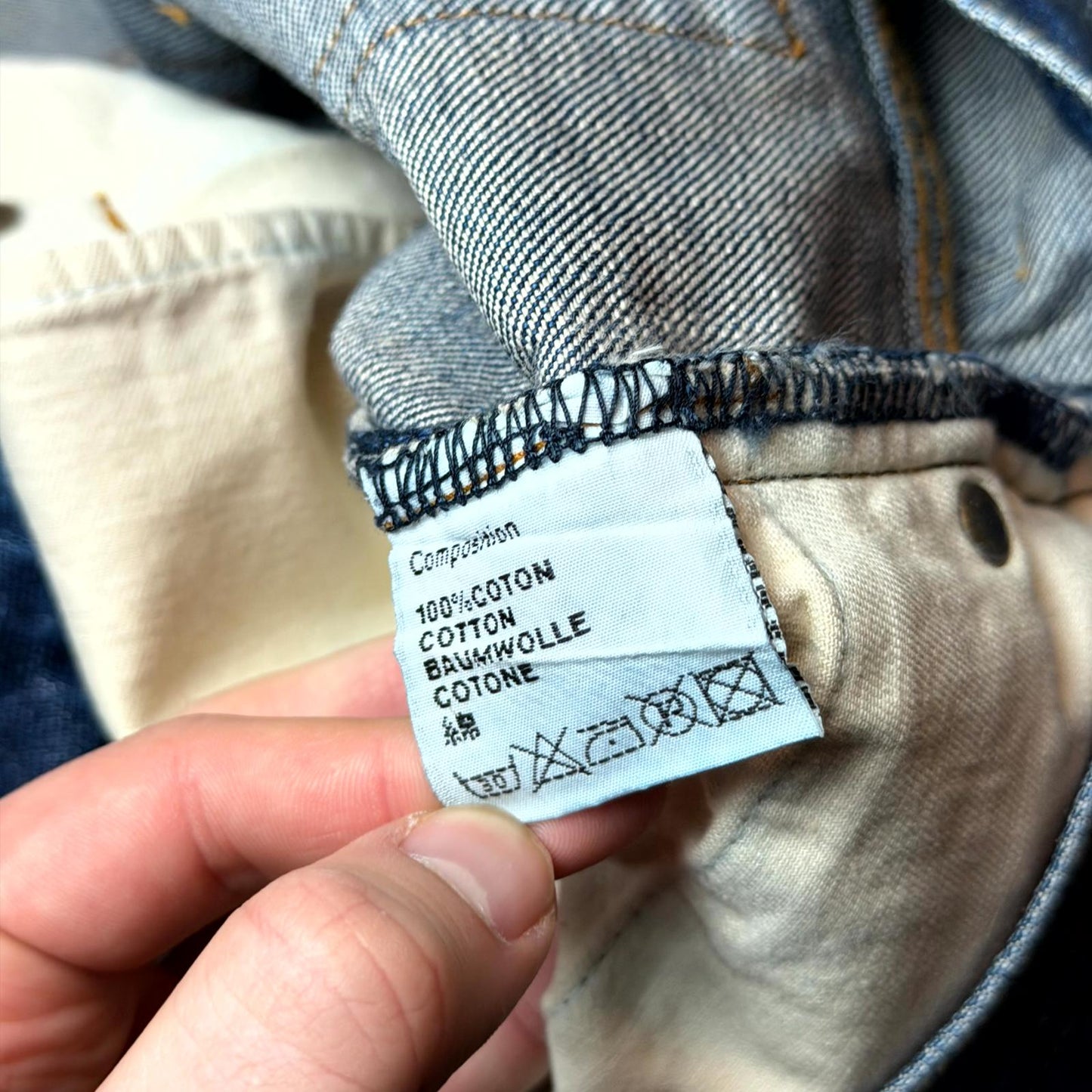 SS07 Dior Home Blue Luster Waxed Denim