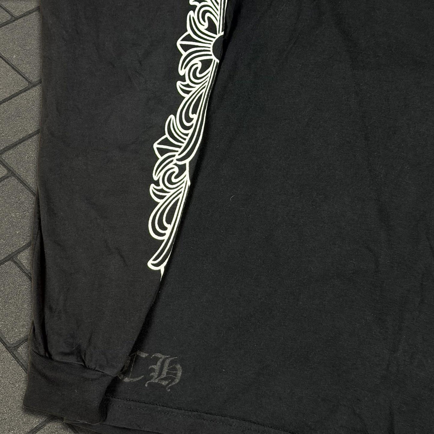 Chrome Hearts Horseshoe Floral Longsleeve Shirt
