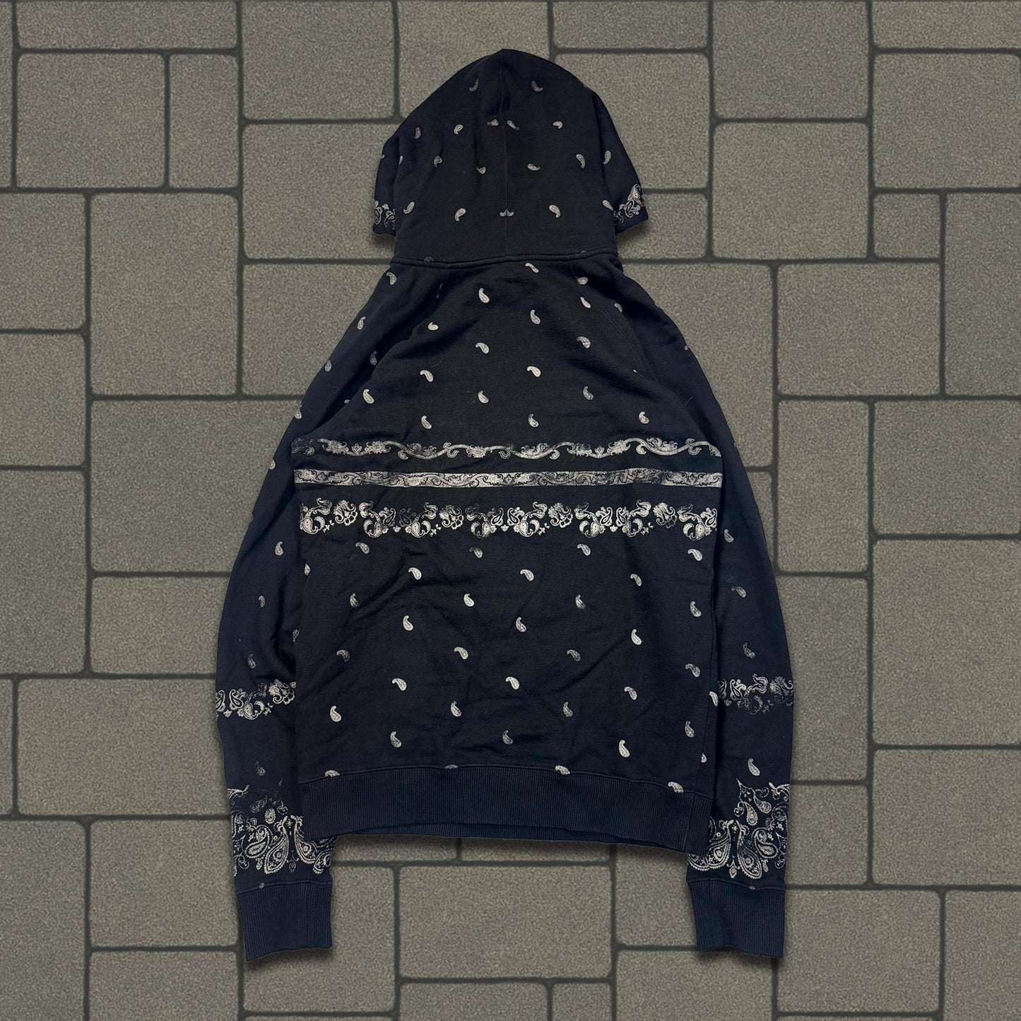 2018 Saint Laurent Paris Paisley Hoodie