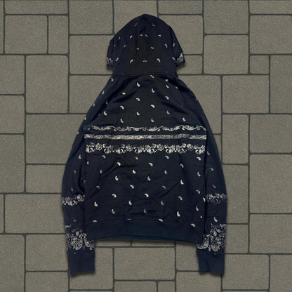2018 Saint Laurent Paris Paisley Hoodie