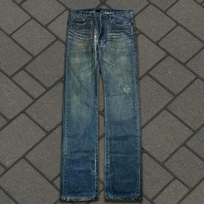 AW03 Dior Homme Blue Waxed Luster Denim