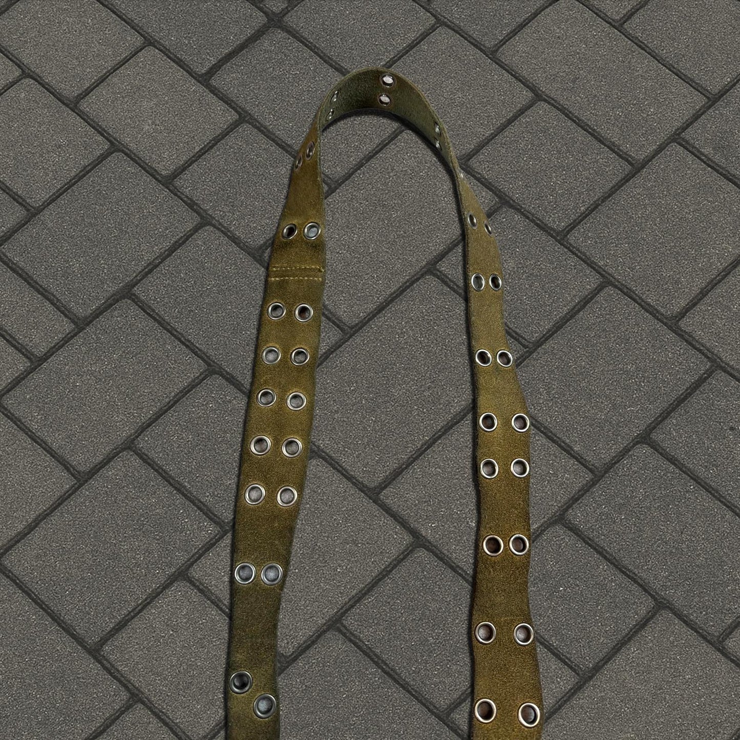 SS04 Undercover 'Languid' Distorted Suede Leather Belt