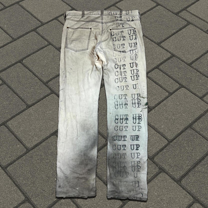 SS02 Number (N)ine ‘Cut Up’ Denim