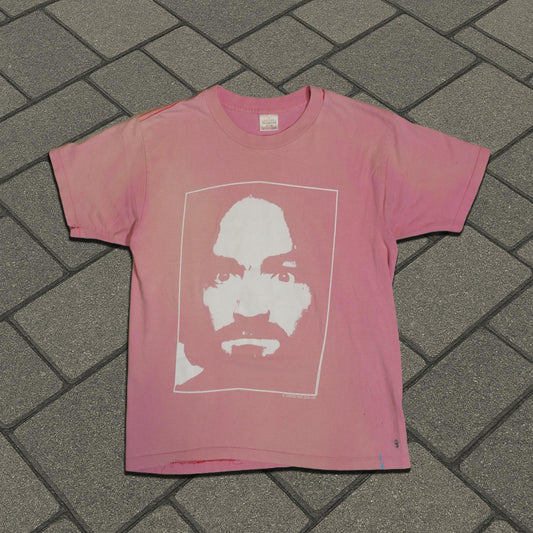 1991 Charles Manson Pink Charlie Don’t Surf Tee