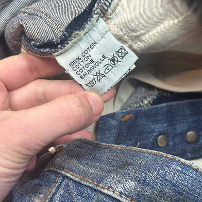 AW05 Dior Homme Green Wax Luster Denim
