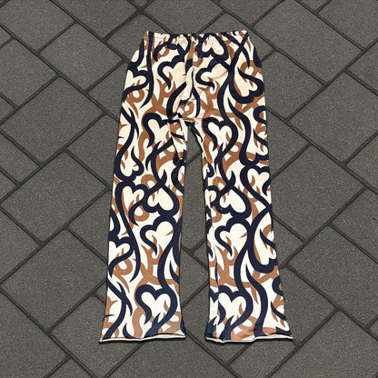AW04 Number (N)ine Beige Tribal Camo Sweatpants