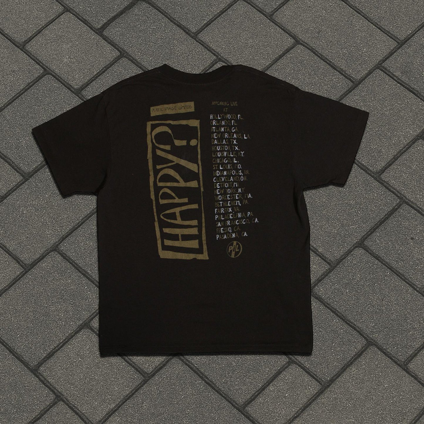 1987 Johnny Rotten Happy? Tour Tee