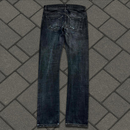 SS09 Rick Owens Black Wash Detroit Cut Denim