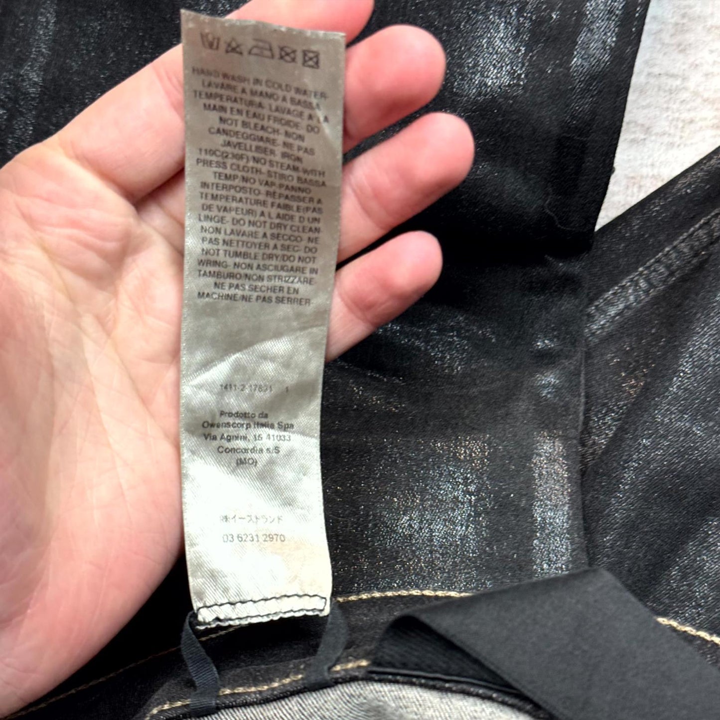 Rick Owens Waxed Tyrone Bootcut Denim  