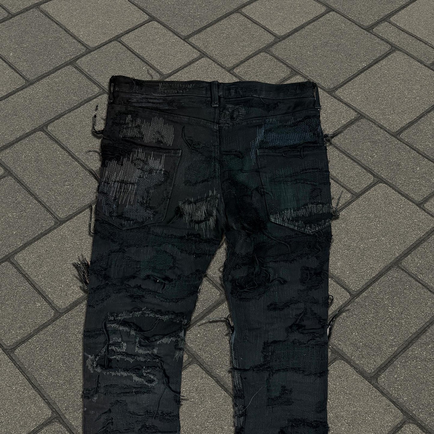 AW05 Undercover Black 85 Boro Denim