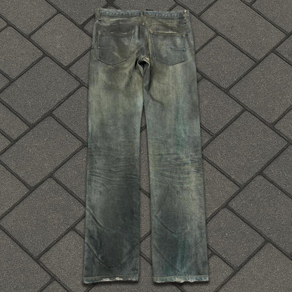 SS04 Dior Homme Dirty Bleu Clair Denim