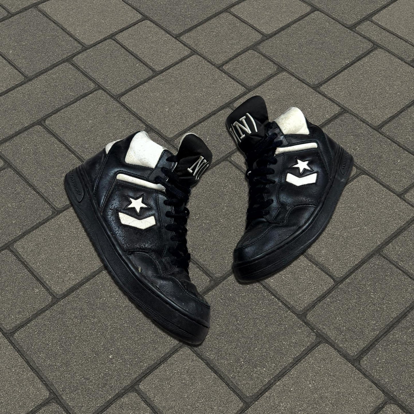 SS06 Number (N)ine Black Converse Weapon Sneakers