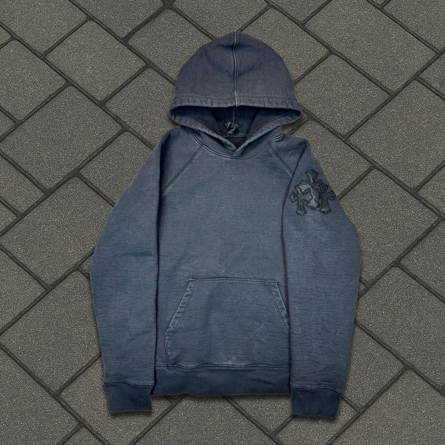Chrome Hearts Black Triple Cross Paper Jam Hoodie
