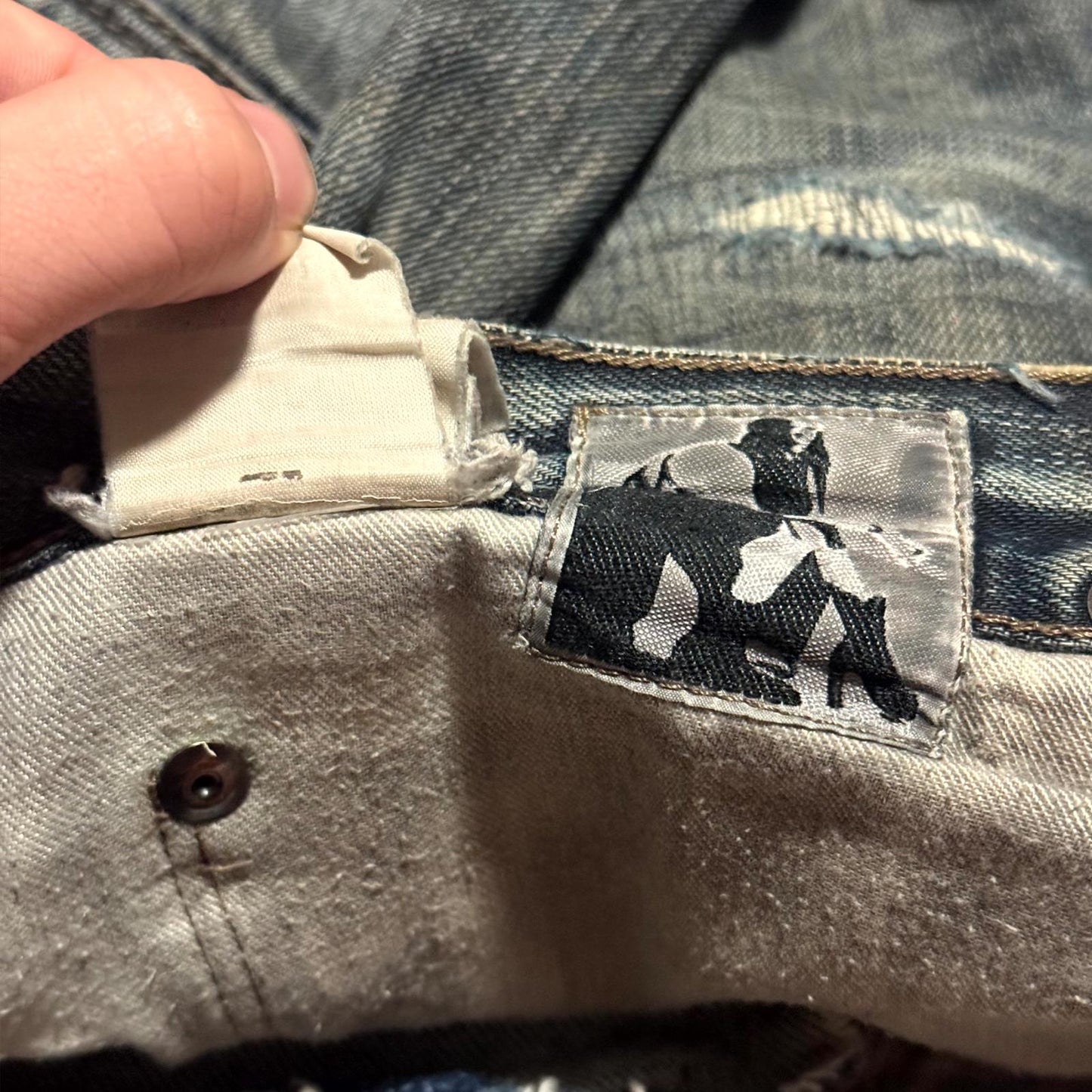 FW07 RIck Owens Dust Detroit Cut Denim