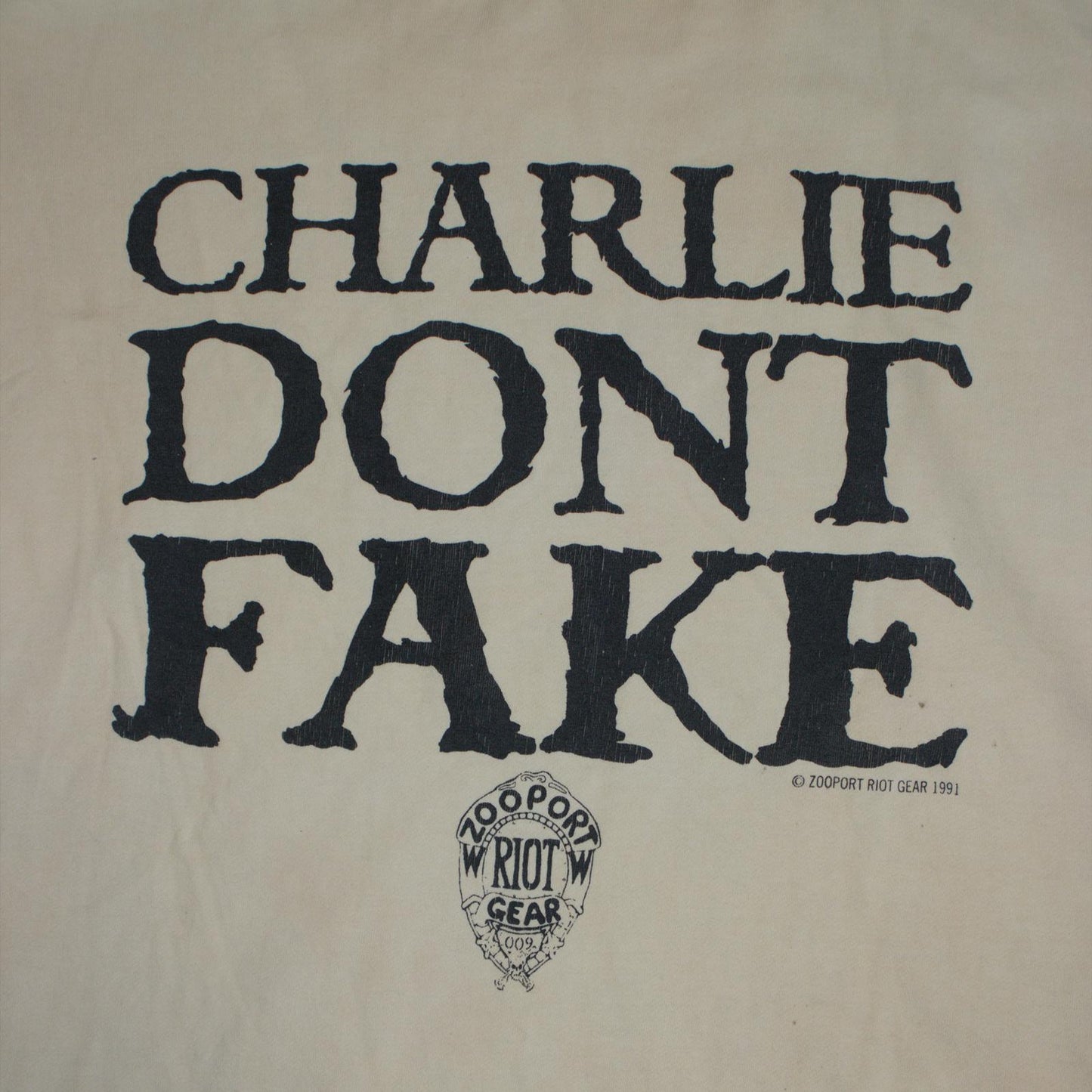 1991 Charles Manson Charlie Don’t Fake Crewneck